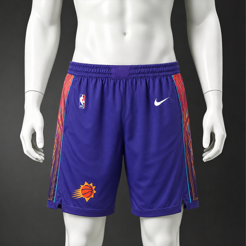 Phoenix Suns Classic Edition Basketball NBA Shorts Silk Version