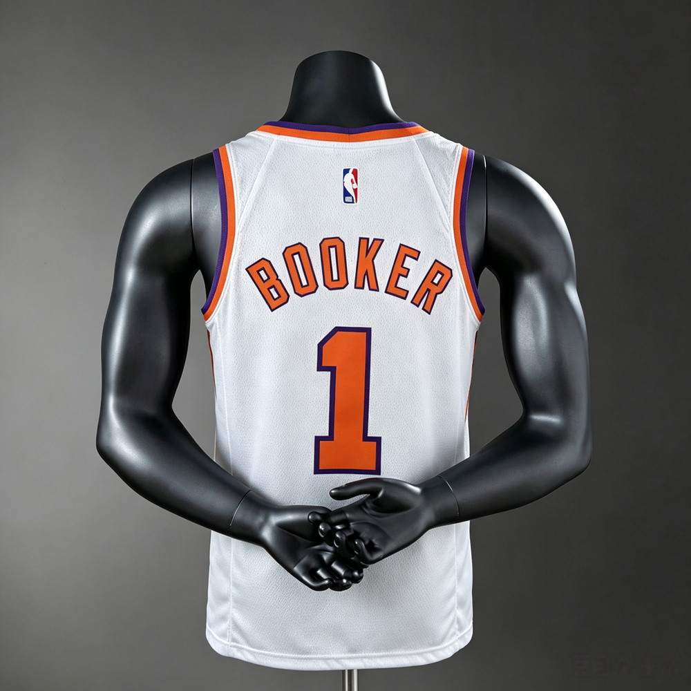 Phoenix Suns Icon Edition Booker #1 NBA Jersey Silk Version Foto 2