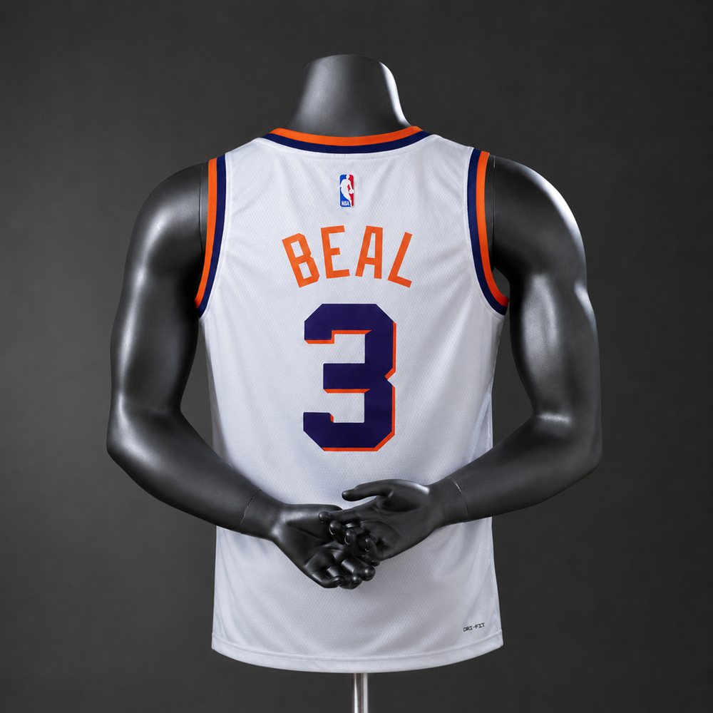 Phoenix Suns Association Edition Beal #3 NBA Jersey Silk Version Foto 2