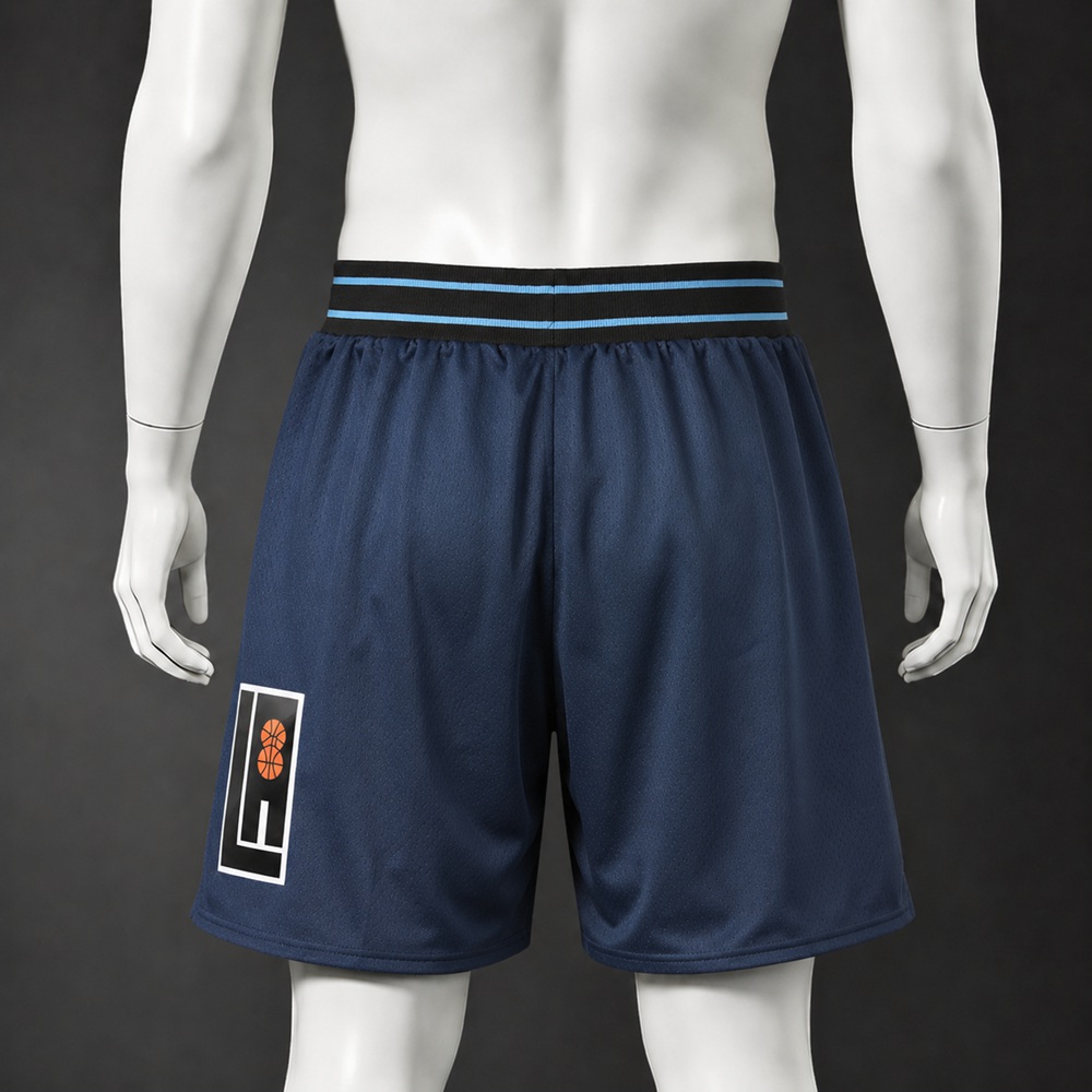 Los Angeles Lakers Basketball NBA Shorts Embroidered Version Foto 2