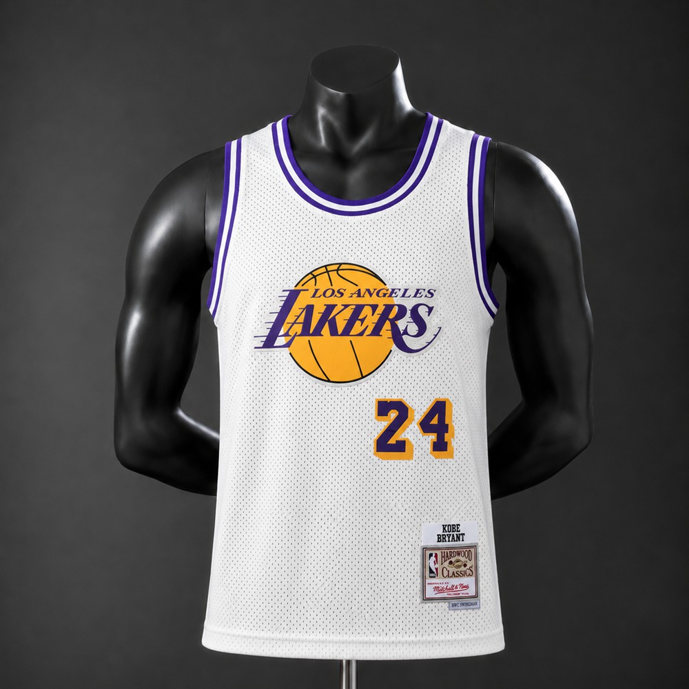 Los Angeles Lakers Hardwood Classics Bryant #24 NBA Jersey Embroidered Version