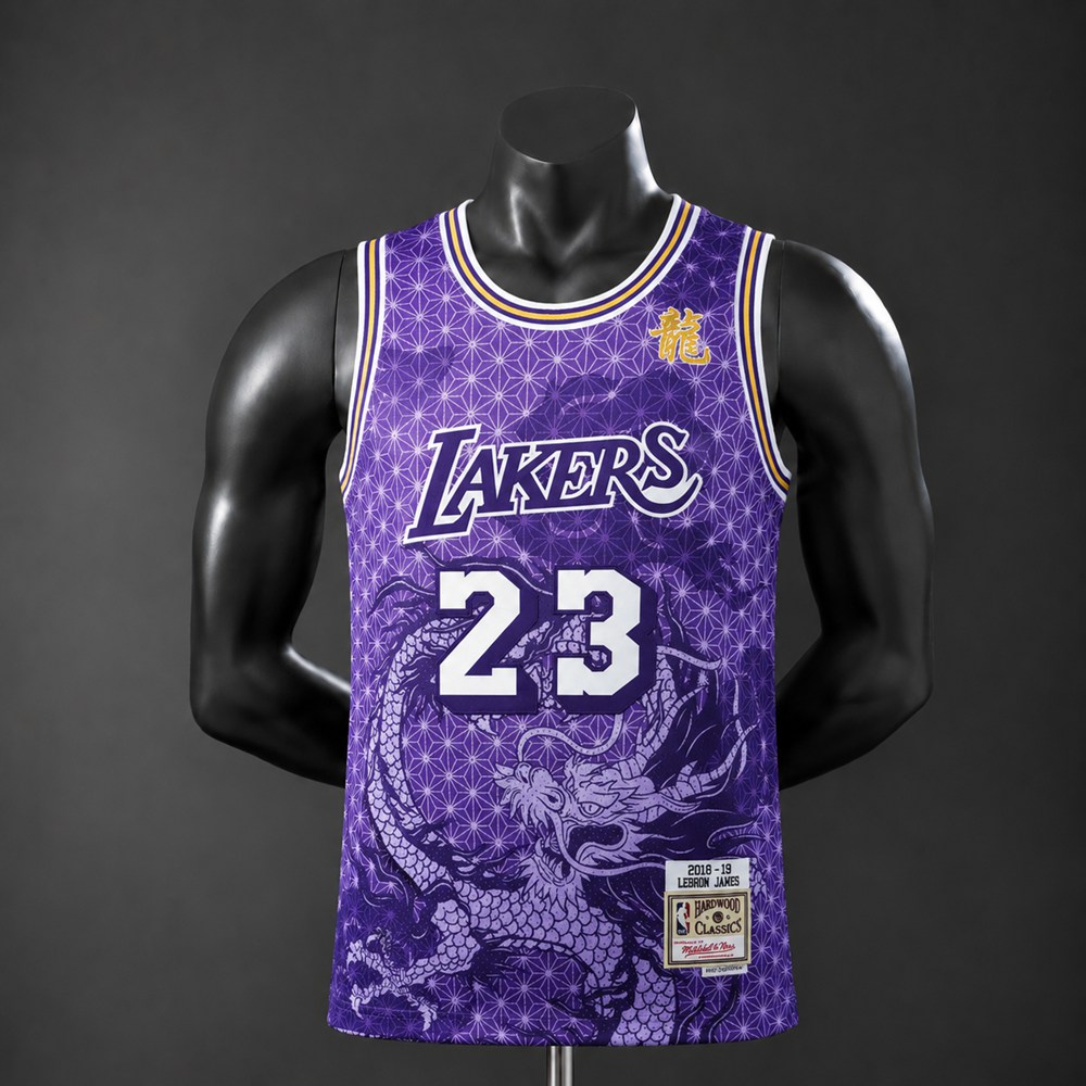 Los Angeles Lakers Classic Edition LeBron James #23 NBA Jersey Embroidered Version
