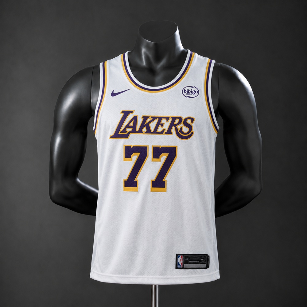 Los Angeles Lakers Association Edition Doncic #77 NBA Jersey Embroidered Version