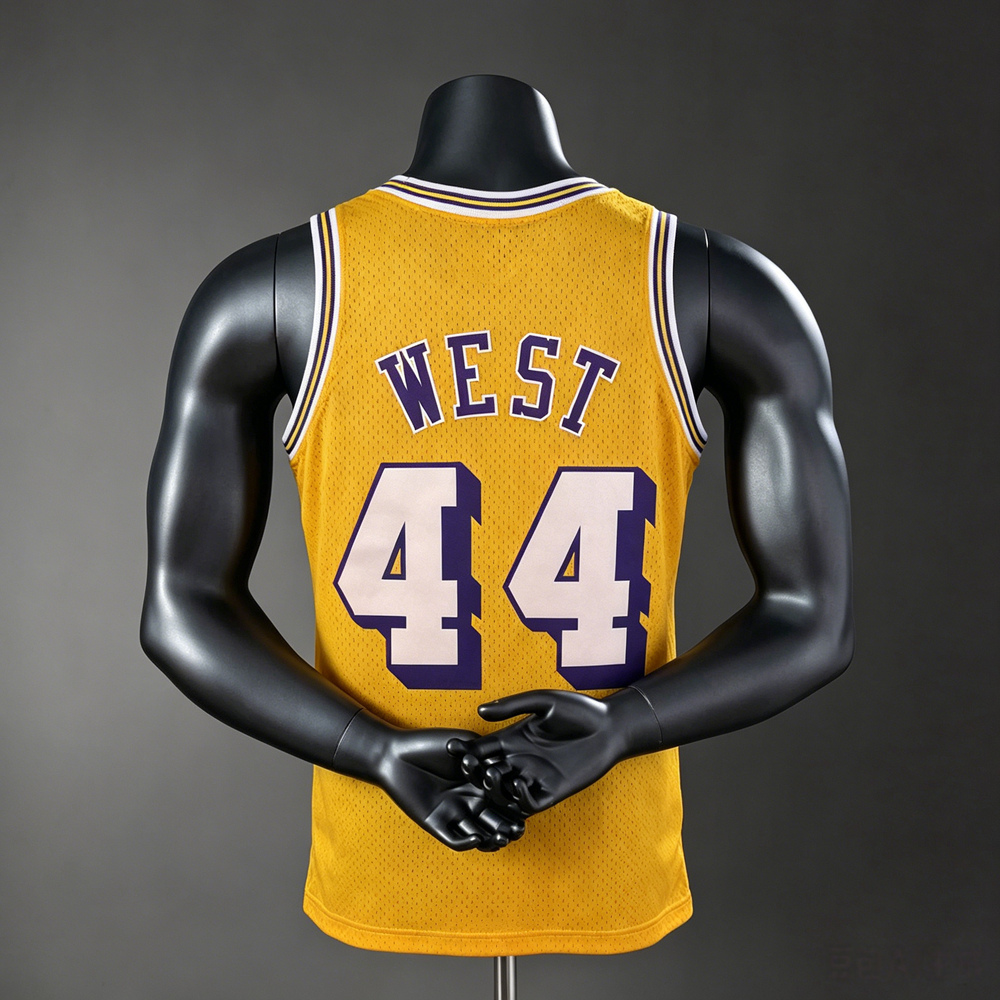 Los Angeles Lakers Classic Edition West #44 NBA Jersey Silk Version Foto 2