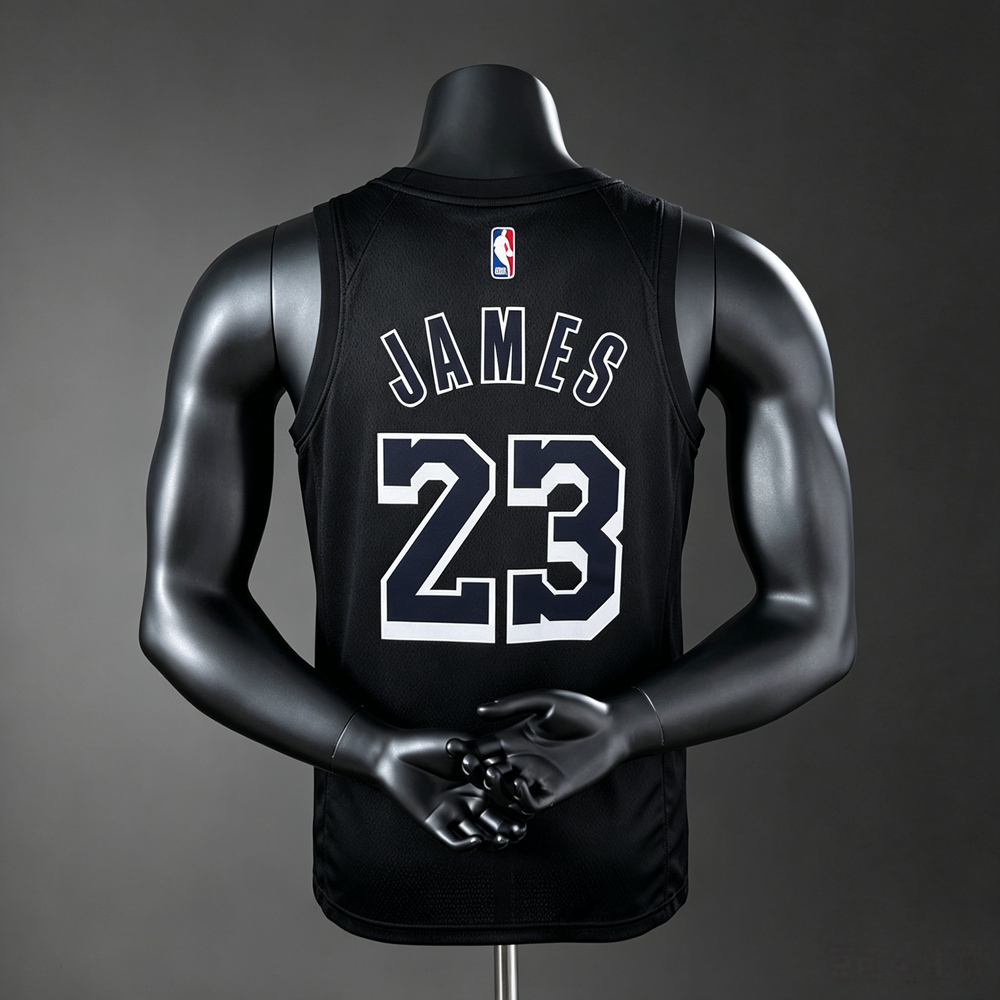 Los Angeles Lakers Black Mamba Edition James #23 NBA Jersey Silk Version Foto 2