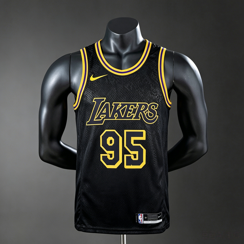 Los Angeles Lakers Black Mamba Edition O'Neal #95 NBA Jersey Silk Version