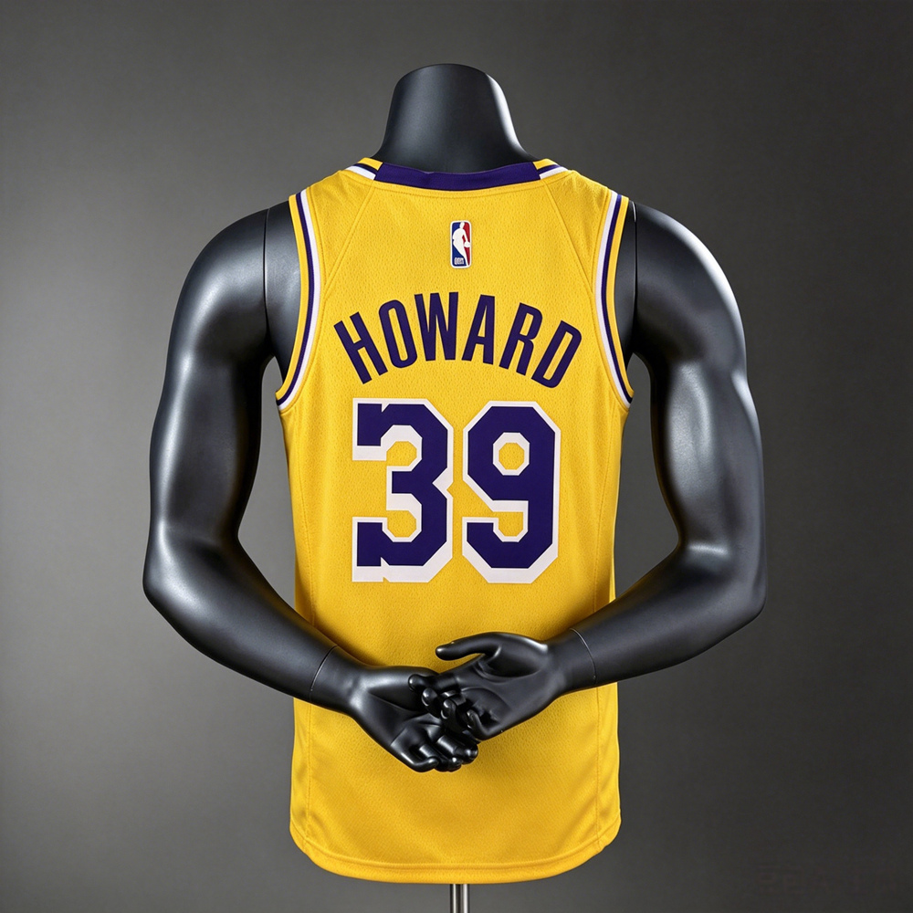 Los Angeles Lakers Icon Edition Howard #39 NBA Jersey Silk Version Foto 2