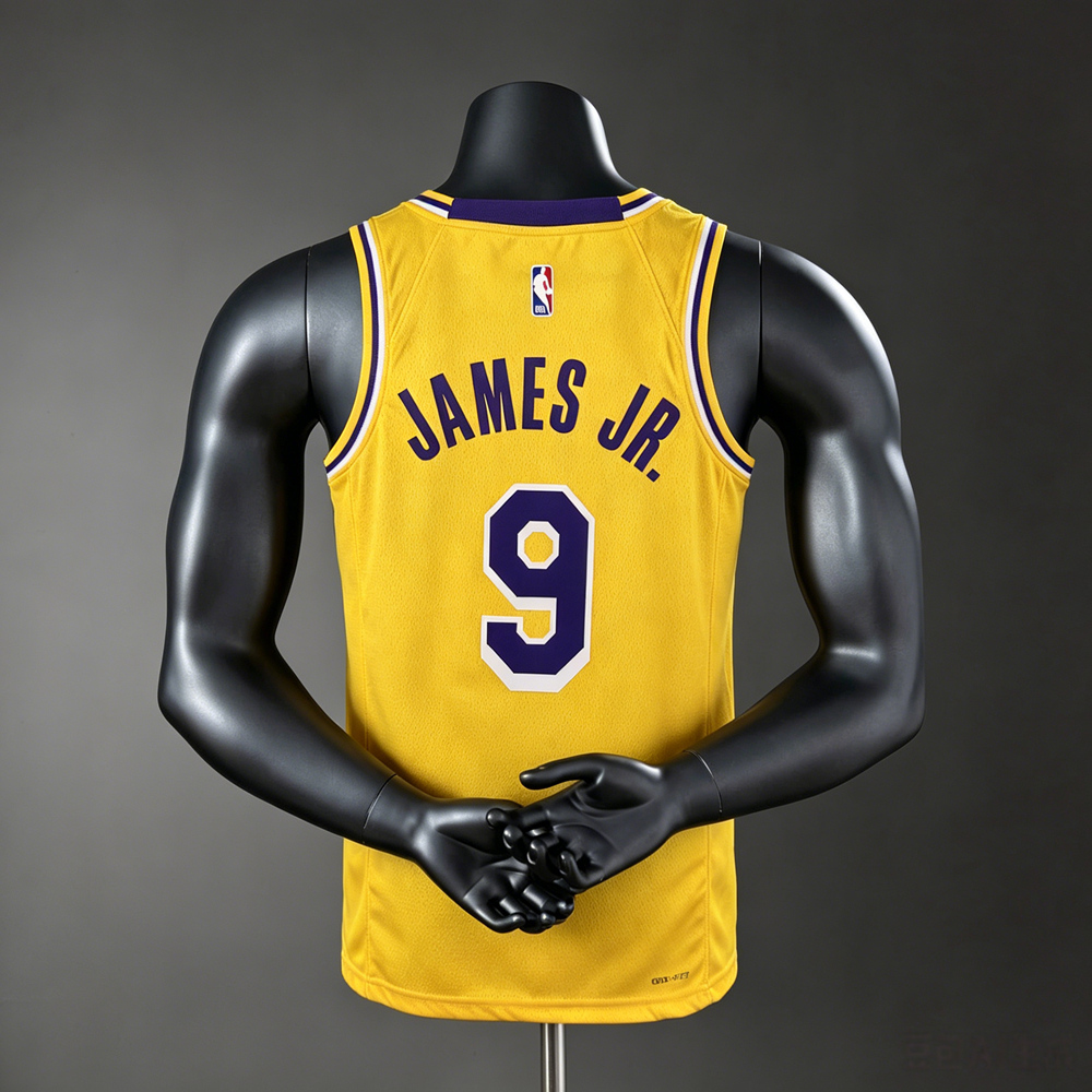 Los Angeles Lakers Icon Edition James Jr. #9 NBA Jersey Silk Version Foto 2