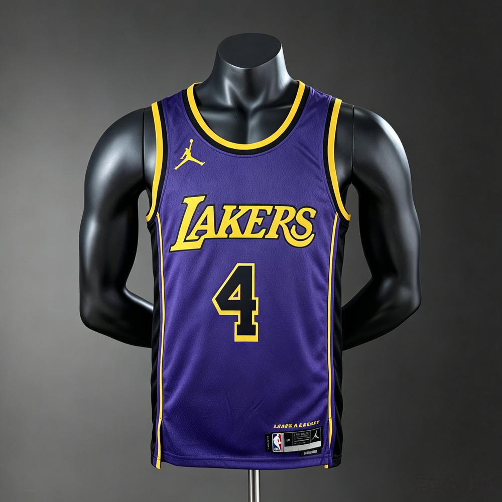 Los Angeles Lakers City Edition Knecht #4 NBA Jersey Silk Version
