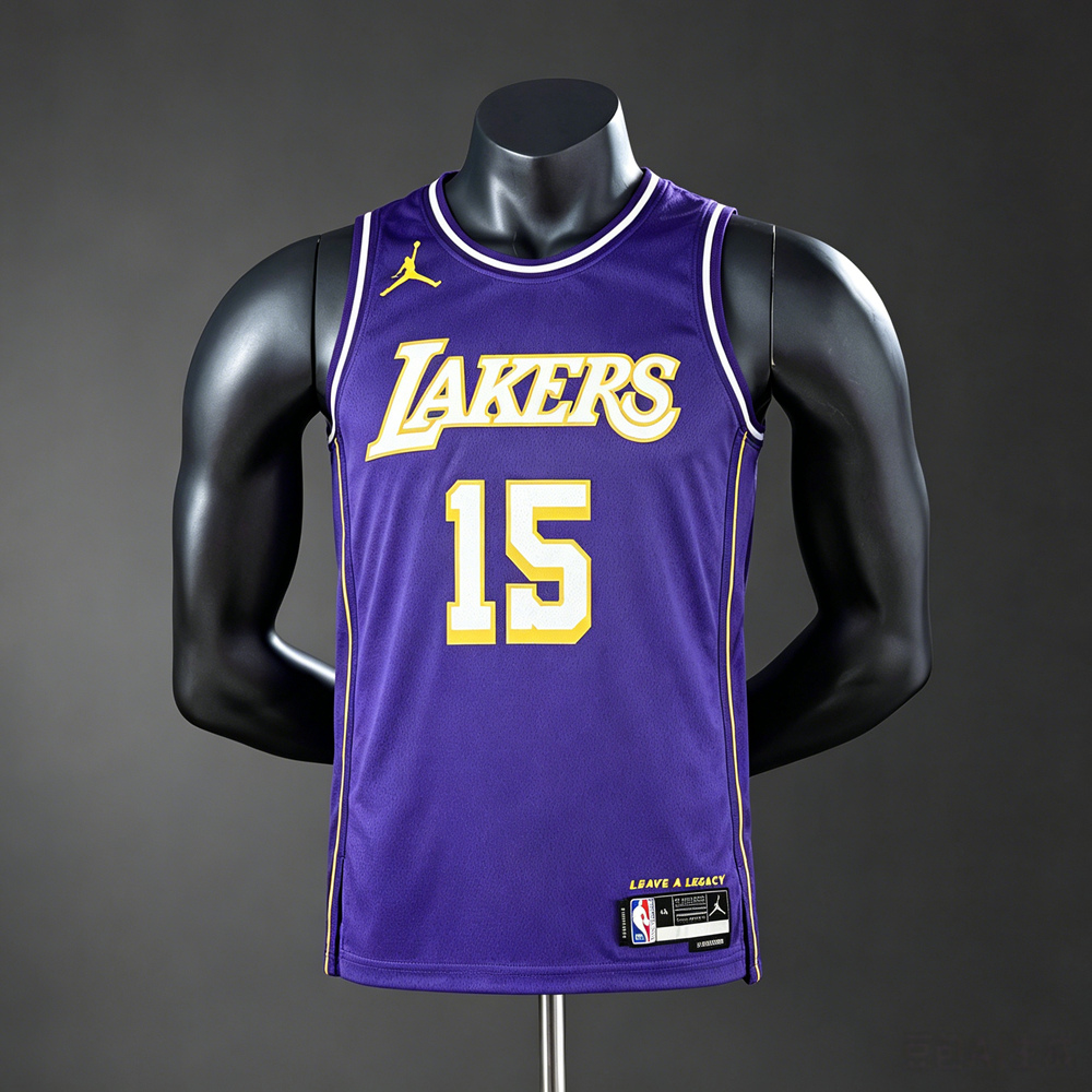 Los Angeles Lakers Icon Edition Reaves #15 NBA Jersey Silk Version