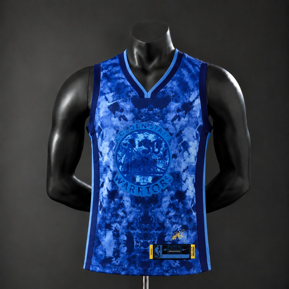 Golden State Warriors City Edition Stephen Curry #30 NBA Jersey Embroidered Version