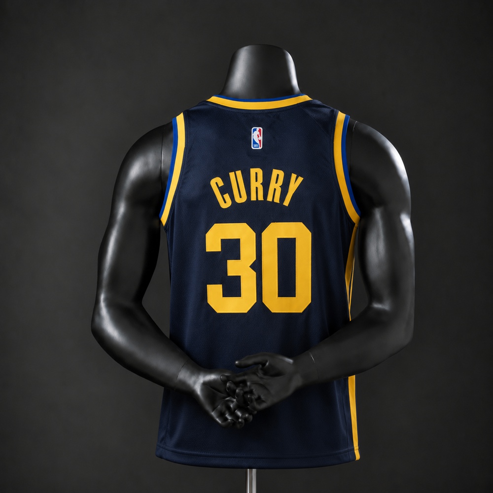 Golden State Warriors Icon Edition Curry #30 NBA Jersey Embroidered Version Foto 2
