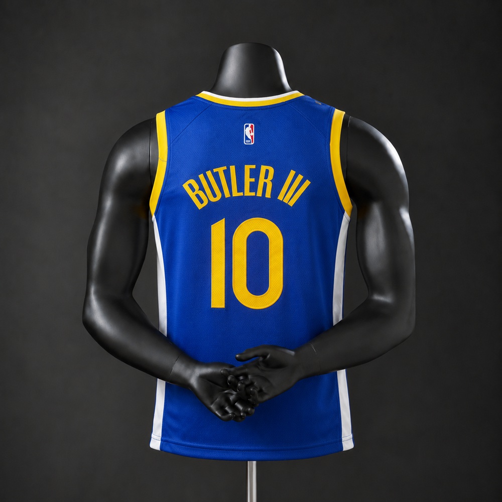 Golden State Warriors Icon Edition Butler III #10 NBA Jersey Embroidered Version Foto 2