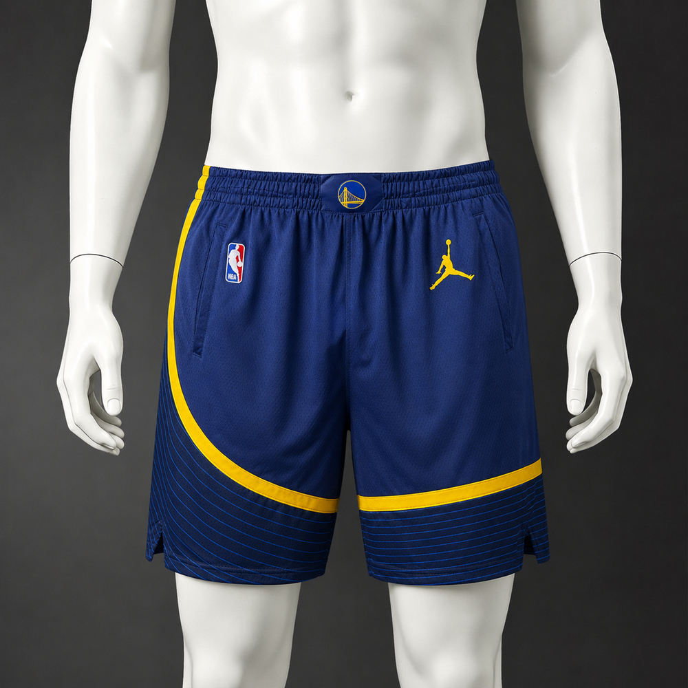 Golden State Warriors Classic Edition Basketball NBA Shorts Silk Version