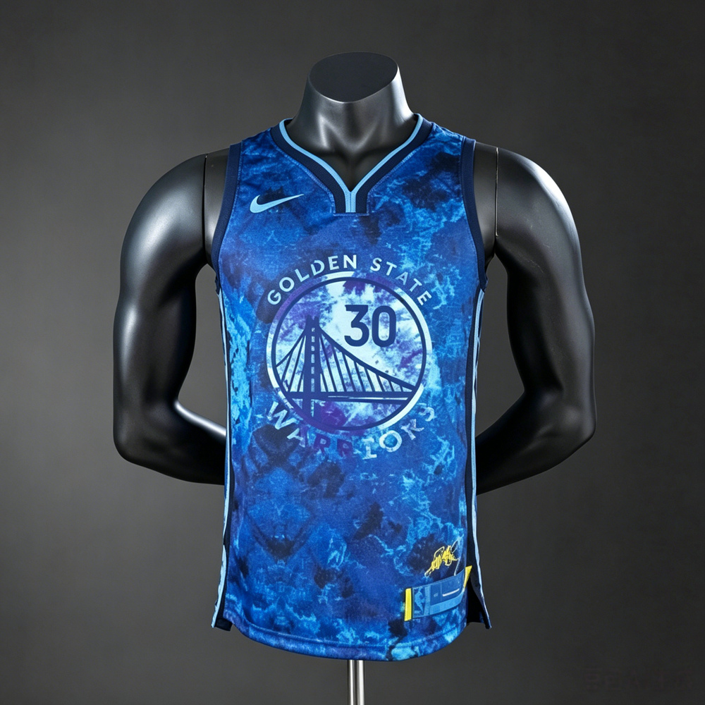 Golden State Warriors City Edition Curry #30 NBA Jersey Silk Version