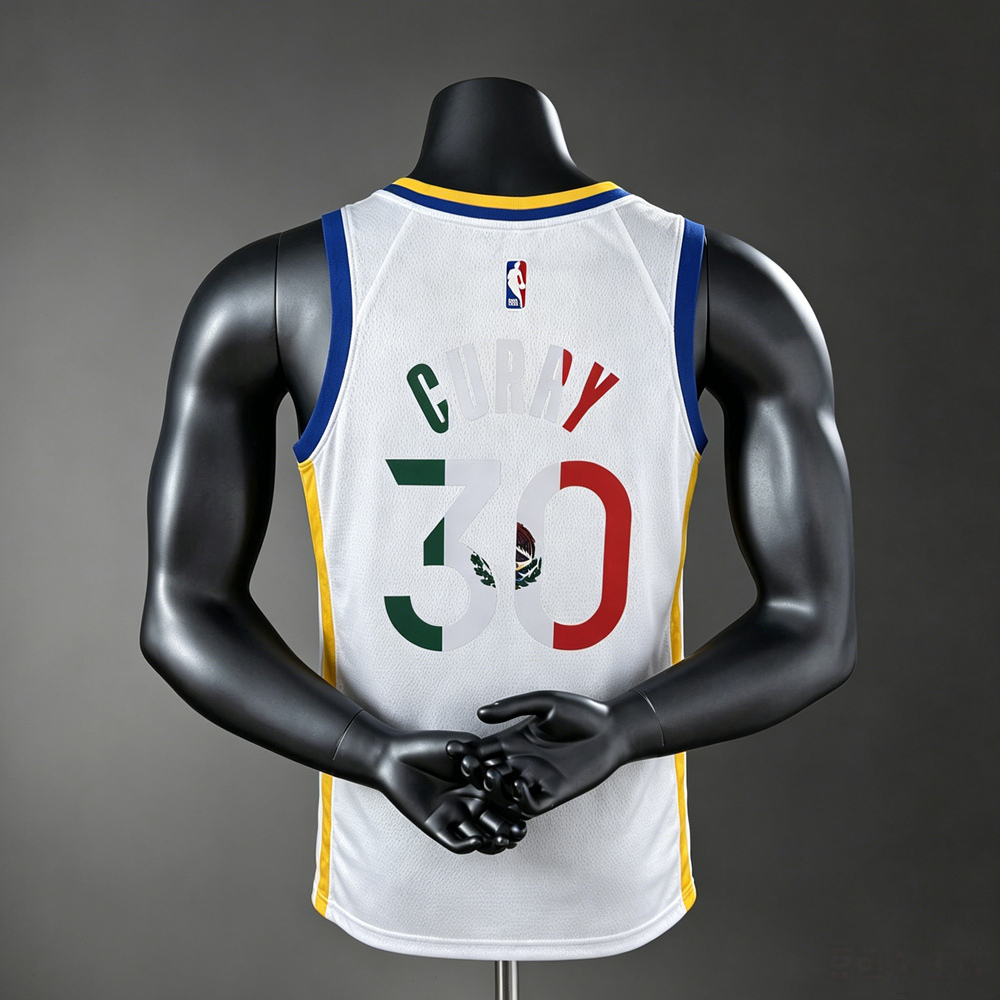 Golden State Warriors Association Edition Curry #30 NBA Jersey Silk Version Foto 2