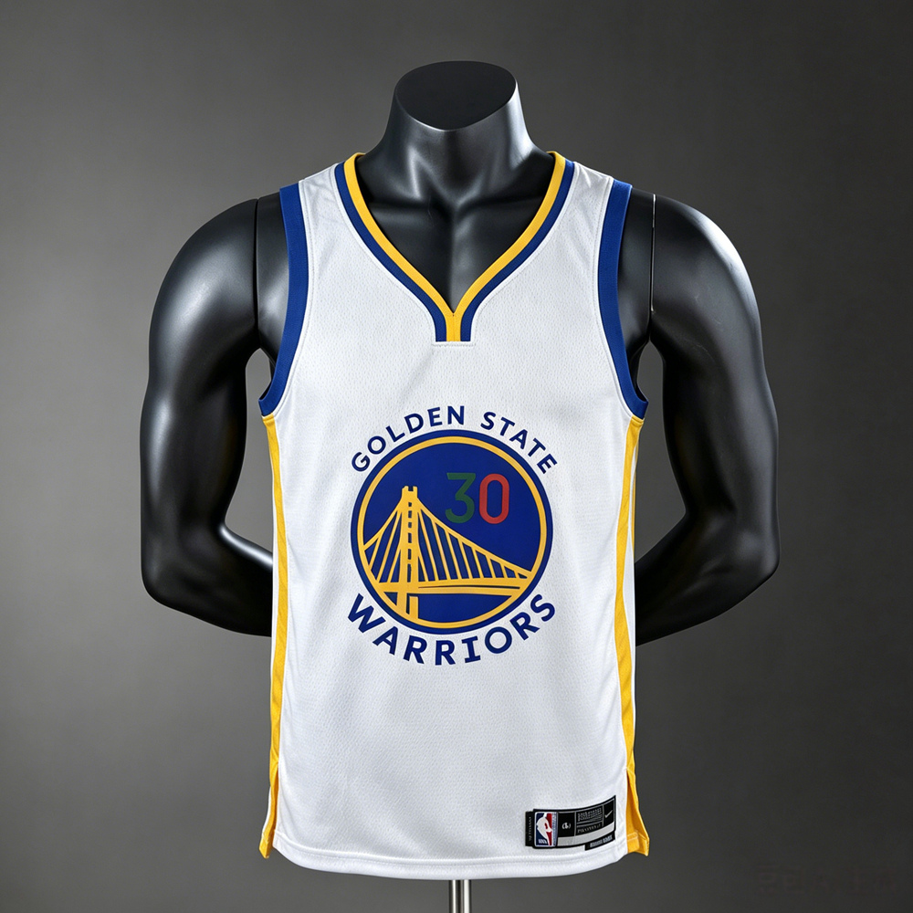 Golden State Warriors Association Edition Curry #30 NBA Jersey Silk Version