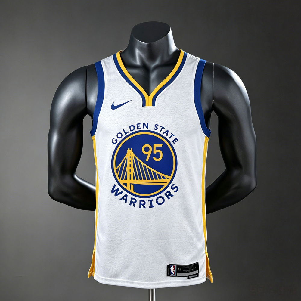 Golden State Warriors Icon Edition Anderson#95 NBA Jersey Silk Version
