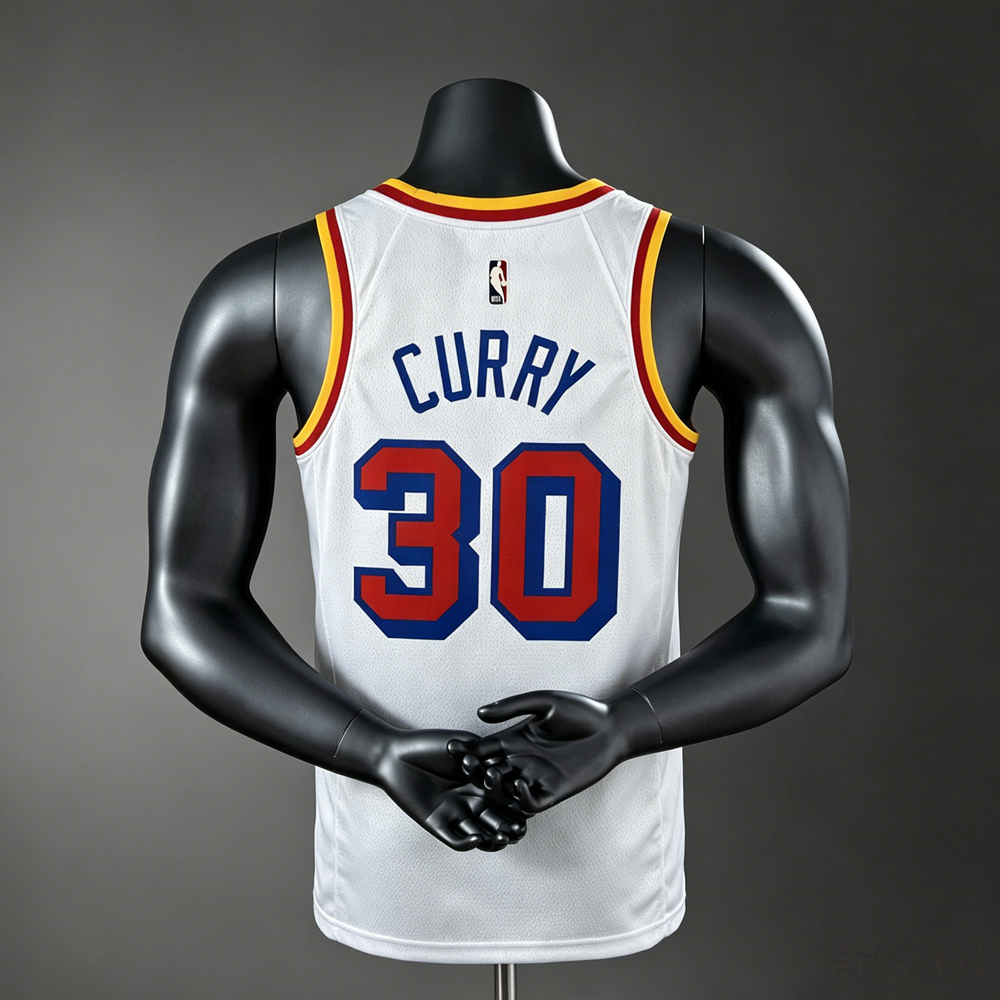 Golden State Warriors Classic Edition Curry #30 NBA Jersey Silk Version Foto 2