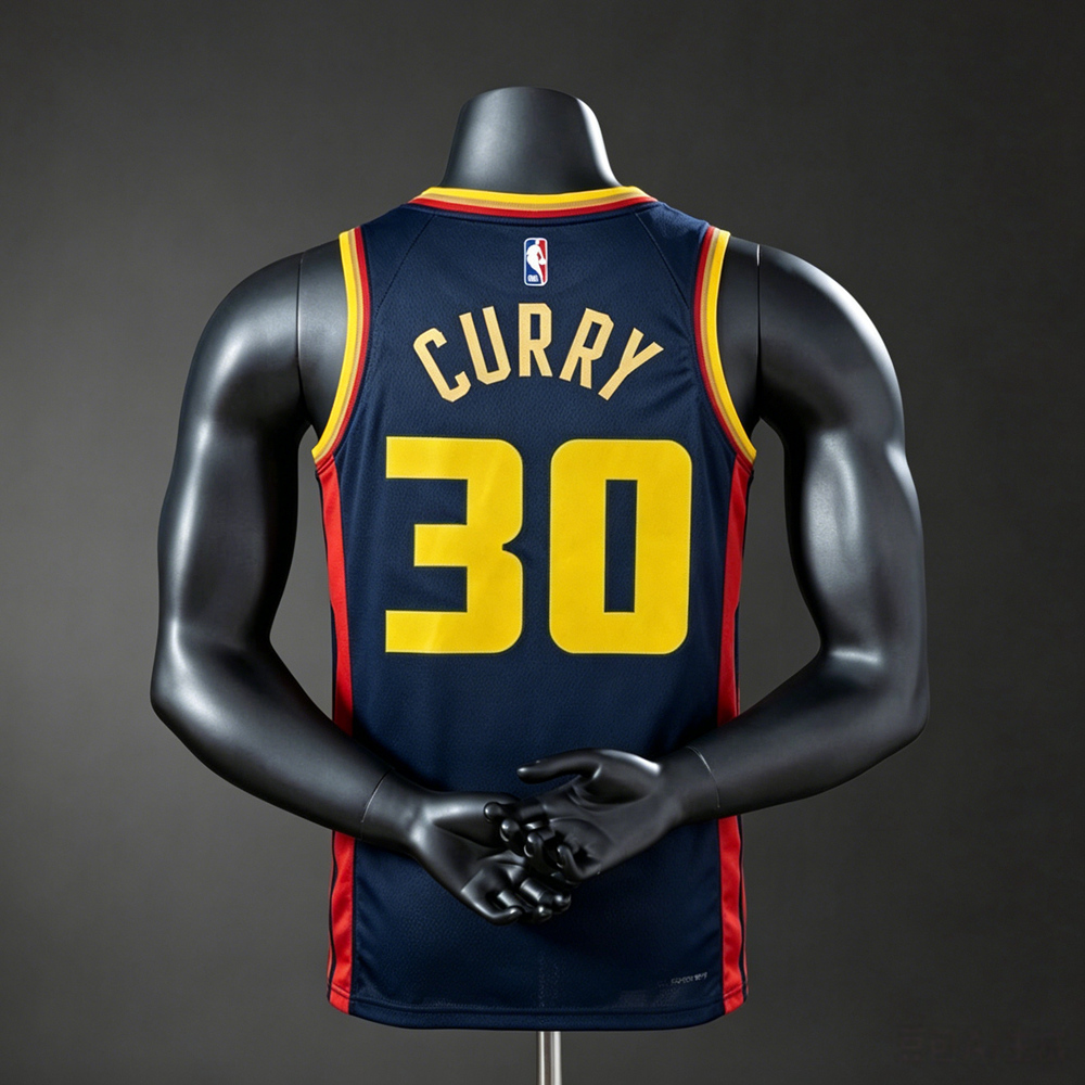 Golden State Warriors Statement Edition Curry #30 NBA Jersey Silk Version Foto 2