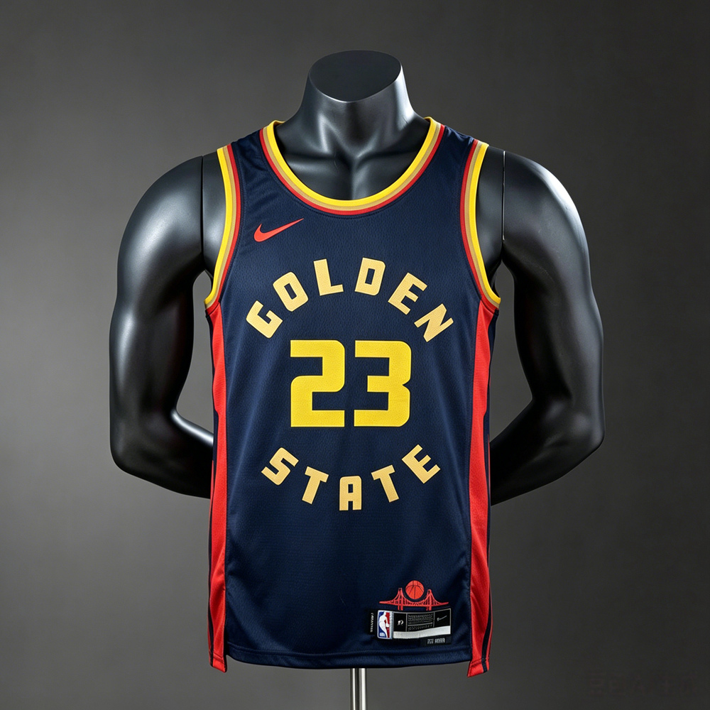 Golden State Warriors Statement Edition Green #23 NBA Jersey Silk Version