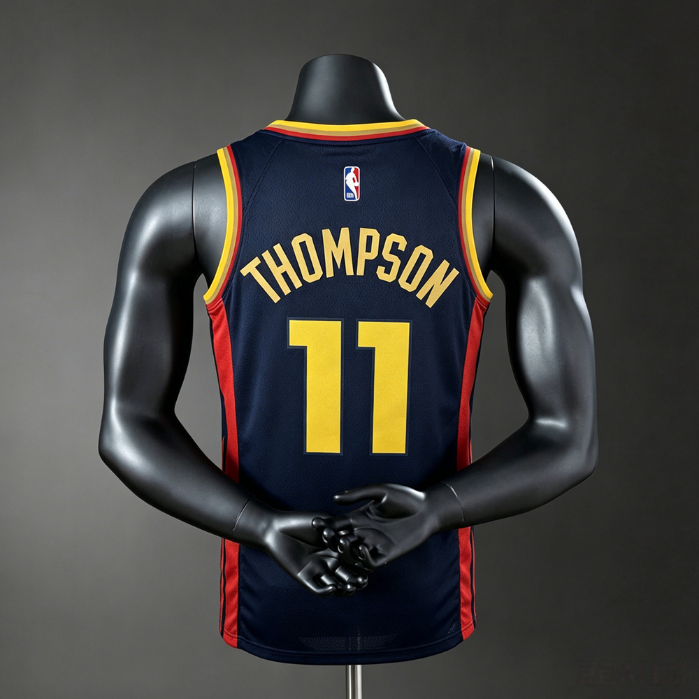 Golden State Warriors Statement Edition Thompson #11 NBA Jersey Silk Version Foto 2