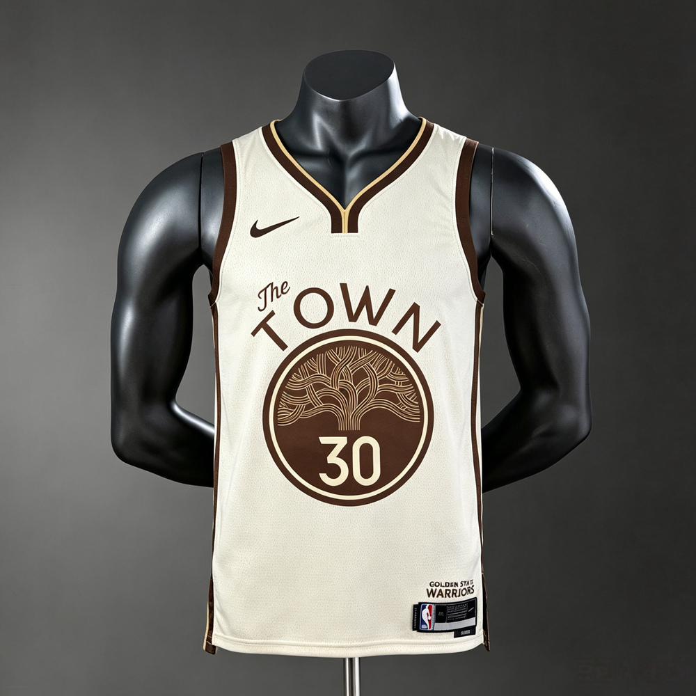 Golden State Warriors City Edition Curry #30 NBA Je