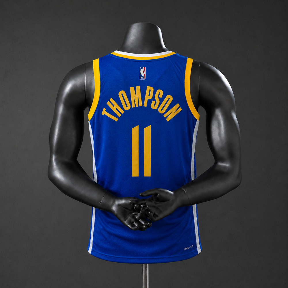 Golden State Warriors Icon Edition Thompson #11 NBA Jersey Silk Version Foto 2