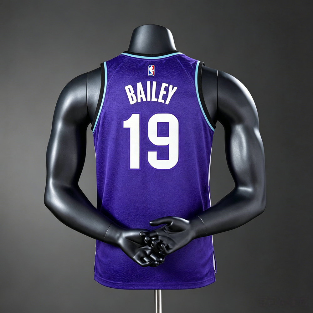 Utah Jazz City Edition Bailey #19 NBA Jersey Silk Version Foto 2