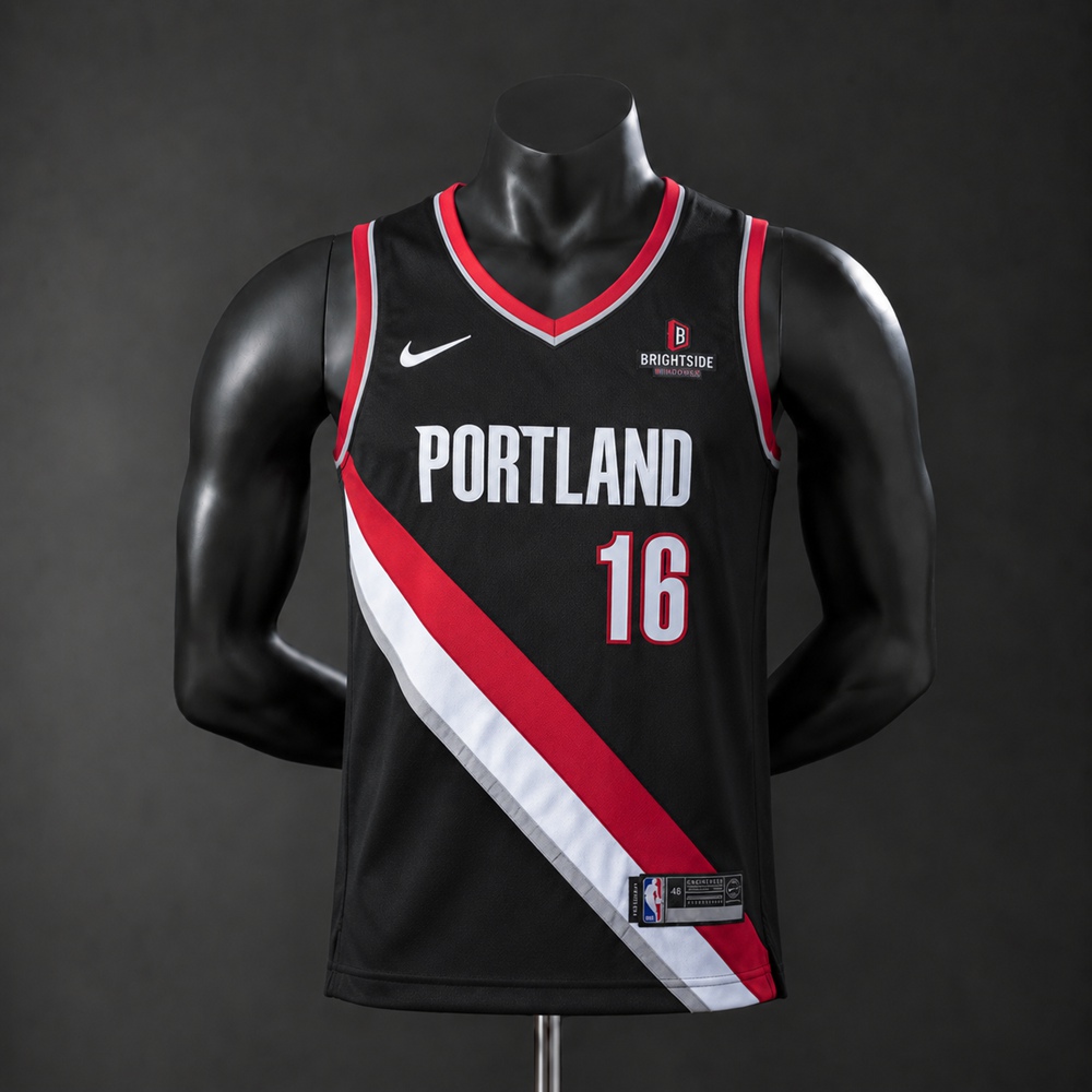 Portland Trail Blazers City Edition Yang #16 NBA Jersey Embroidered Version