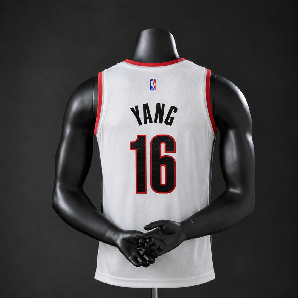 Portland Trail Blazers Association Edition Yang #16 NBA Jersey Embroidered Version Foto 2