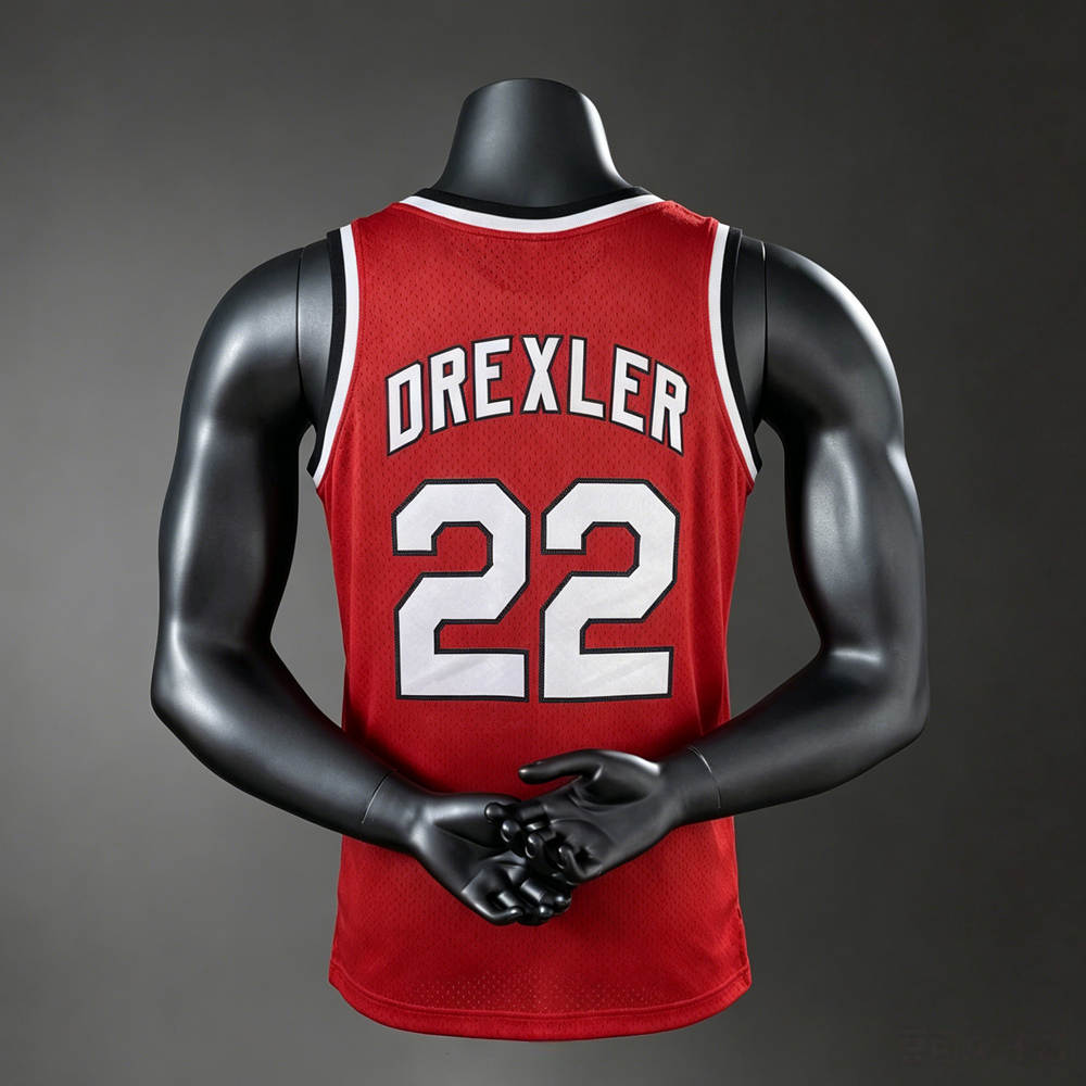 Portland Trail Blazers Classic Edition Drexler #22 NBA Jersey Silk Version Foto 2