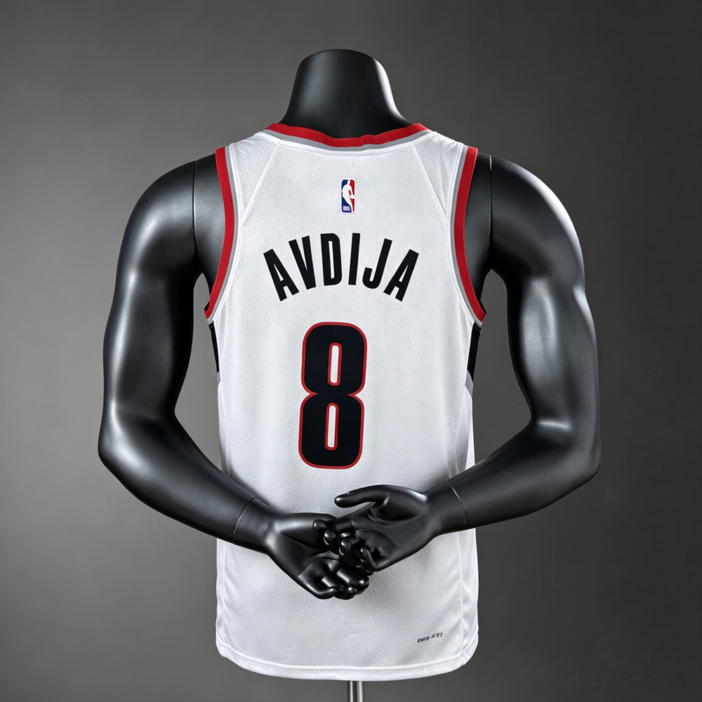 Portland Trail Blazers City Edition Avdija #8 NBA Jersey Silk Version Foto 2