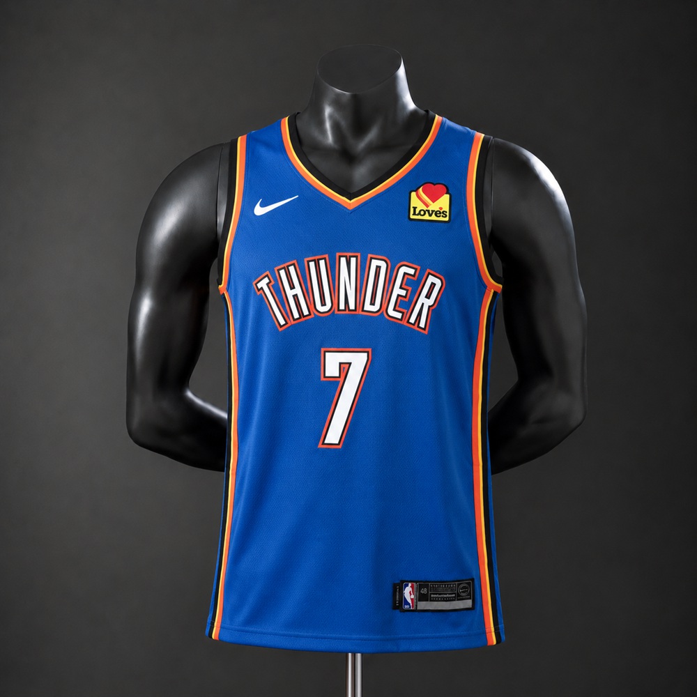 Oklahoma City Thunder Icon Edition Chet Holmgren #7 NBA Jersey Embroidered Version