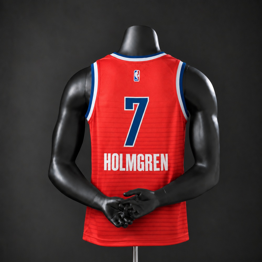 Oklahoma City Thunder City Edition Holmgren #7 NBA Jersey Embroidered Version Foto 2