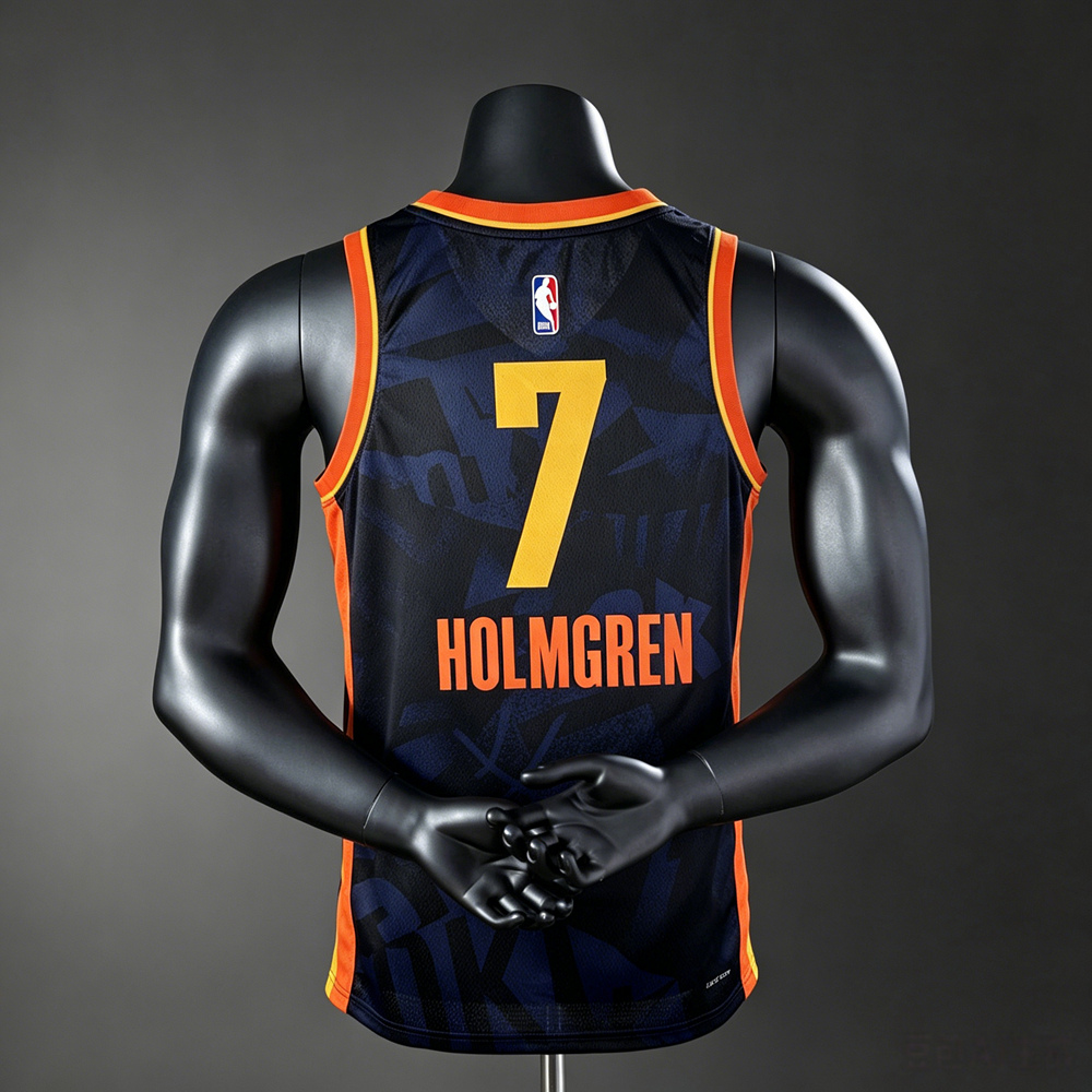 Oklahoma City Thunder City Edition Holmgren #7 NBA Jersey Silk Version Foto 2