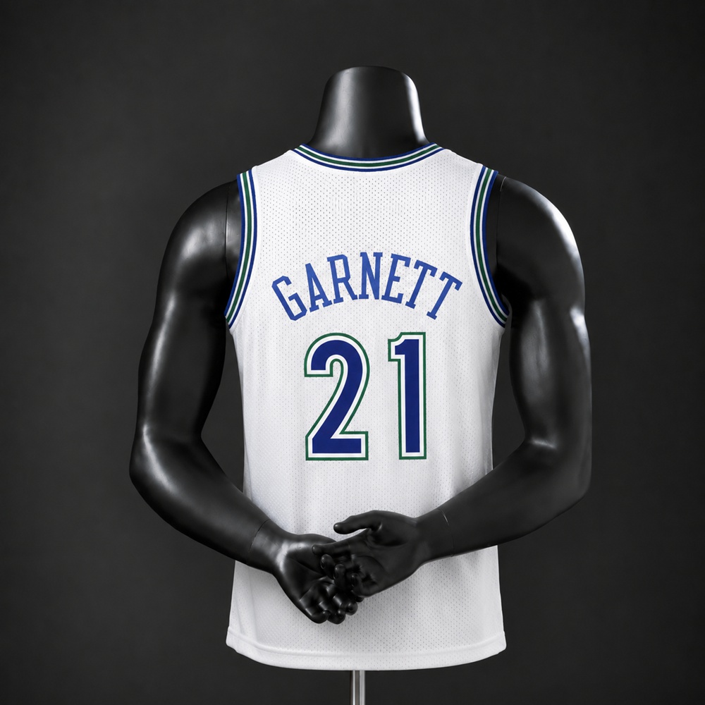 Minnesota Timberwolves Classic Edition Kevin Garnett #21 NBA Jersey Embroidered Version Foto 2