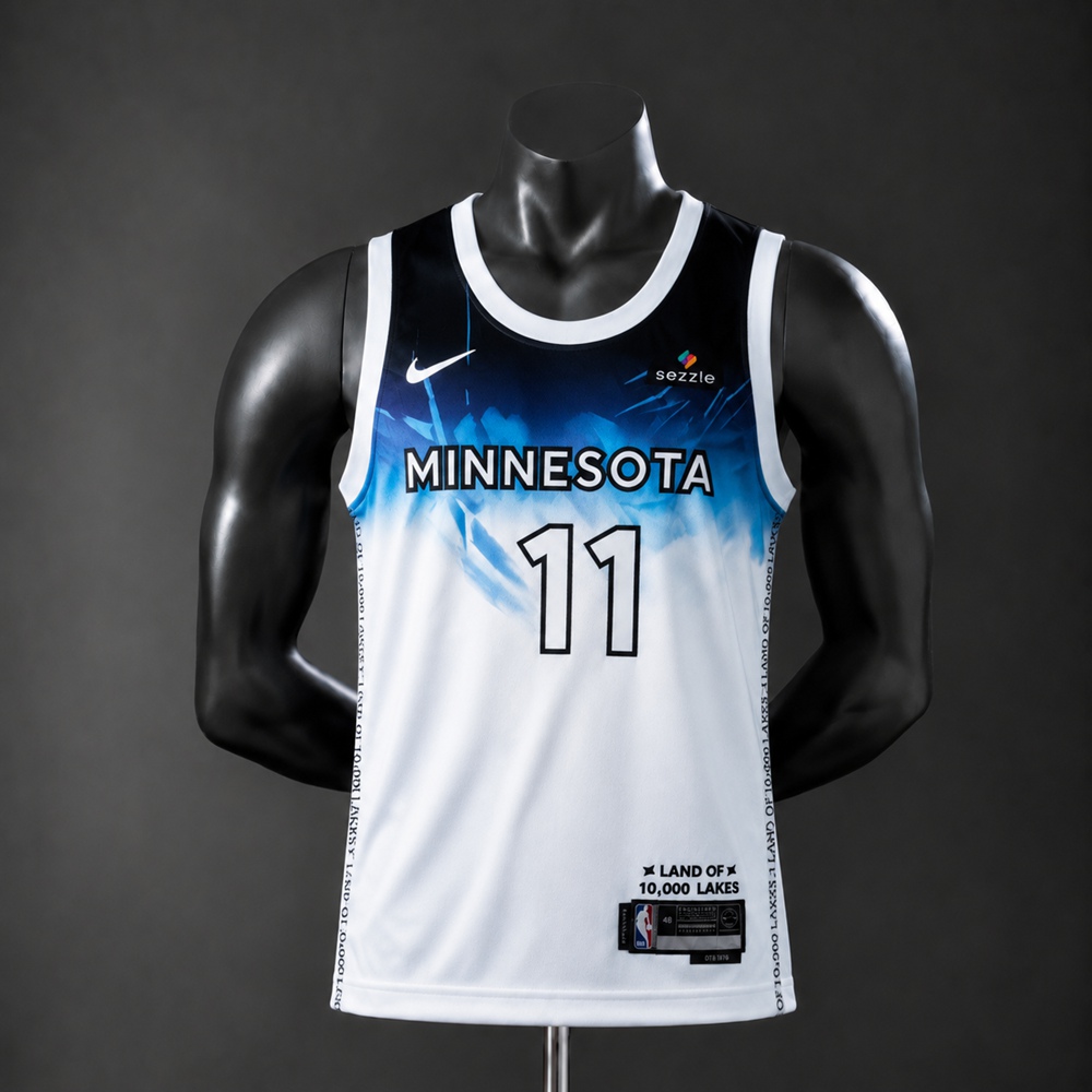 Minnesota Timberwolves City Edition Naz Reid #11 NBA Jersey Embroidered Version