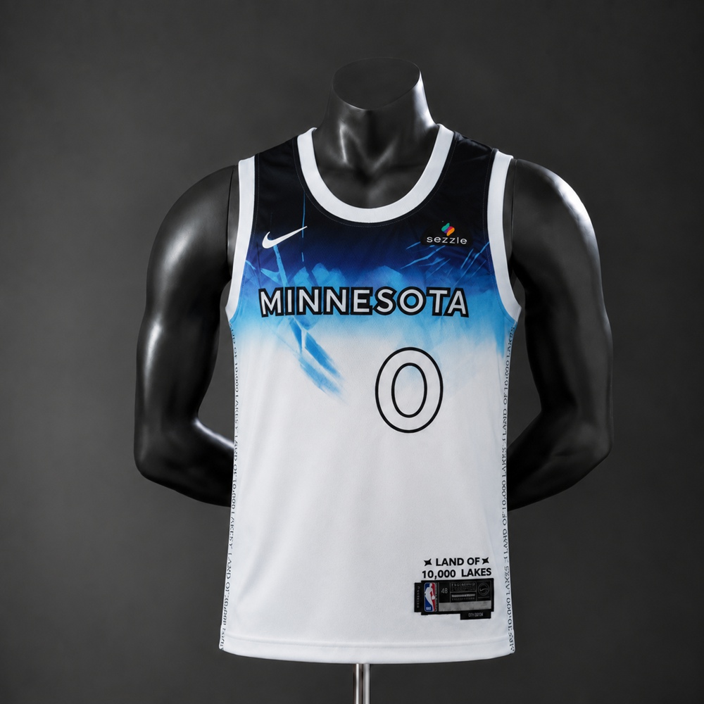 Minnesota Timberwolves City Edition DiVincenzo #0 NBA Jersey Embroidered Version