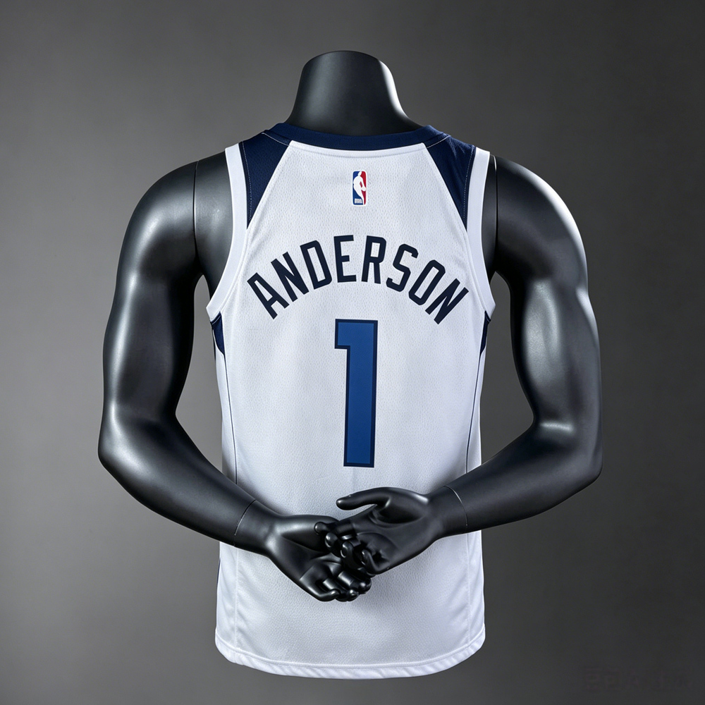 Minnesota Timberwolves Classic Edition Anderson #1 NBA Jersey Silk Version Foto 2