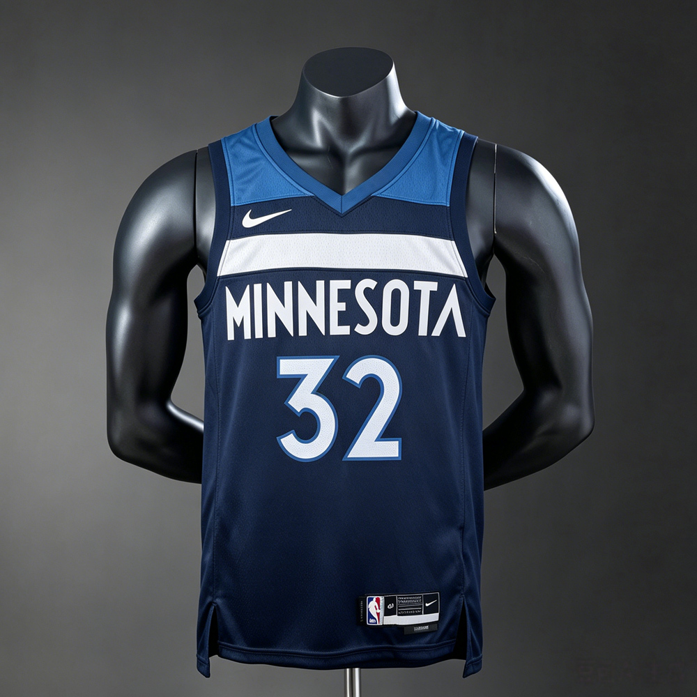 Minnesota Timberwolves Classic Edition Karl-Anthony Towns #32 NBA Jersey Silk Version