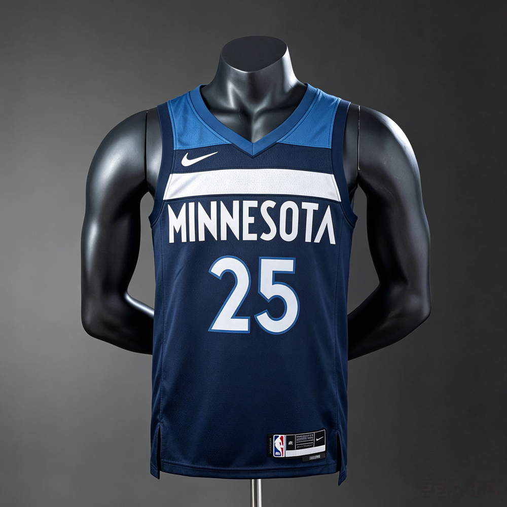 Minnesota Timberwolves City Edition Rose #25 NBA Jersey Silk Version
