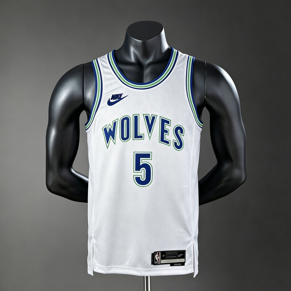 Minnesota Timberwolves City Edition Anthony Edwards #5 NBA Jersey Silk Version