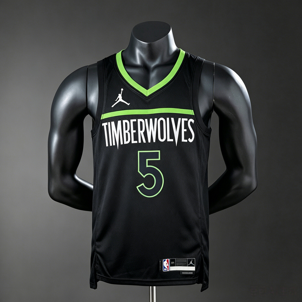 Minnesota Timberwolves City Edition Edwards #5 NBA Jersey Silk Version
