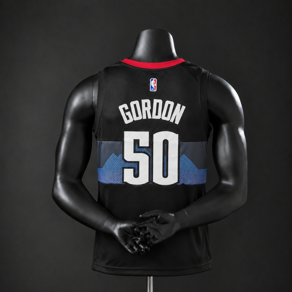Denver Nuggets City Edition Gordon #50 NBA Jersey Embroidered Version Foto 2