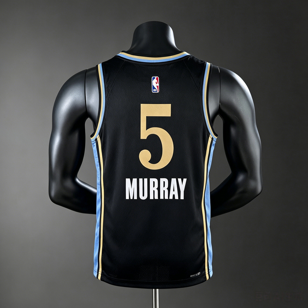 Denver Nuggets City Edition Murray #5 NBA Jersey Silk Version Foto 2