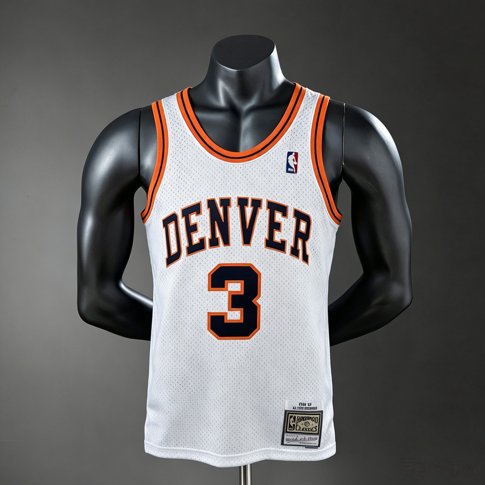 Denver Nuggets Classic Edition Iverson #3 NBA Jersey Silk Version
