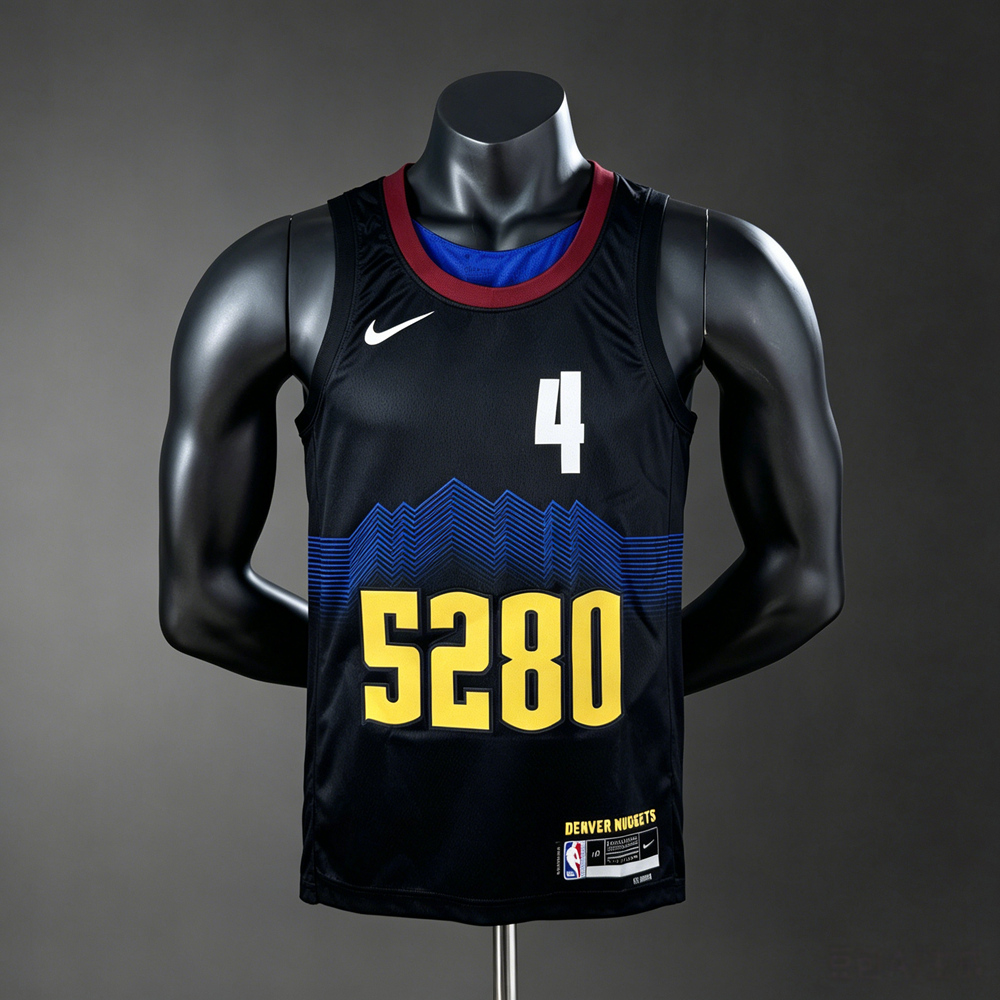 Denver Nuggets City Edition Westbrook #4 NBA Jersey Silk Version