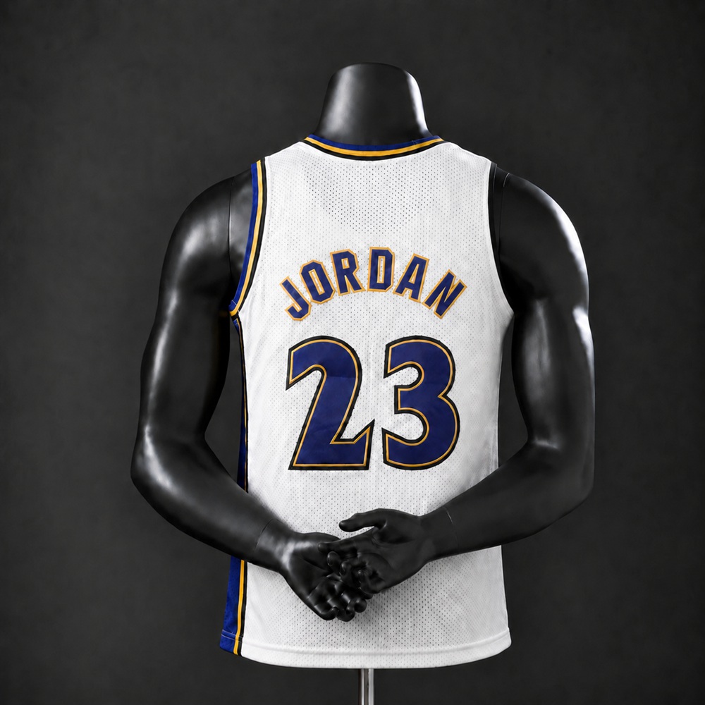 Washington Wizards Home Edition Michael Jordan #23 NBA Jersey Embroidered Version Foto 2