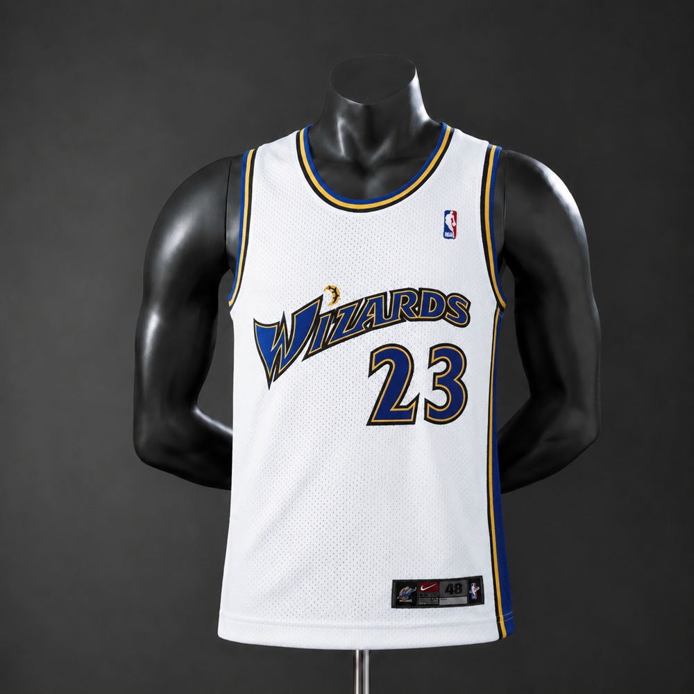 Washington Wizards Home Edition Michael Jordan #23 NBA Jersey Embroidered Version